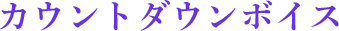カウントダウンボイス